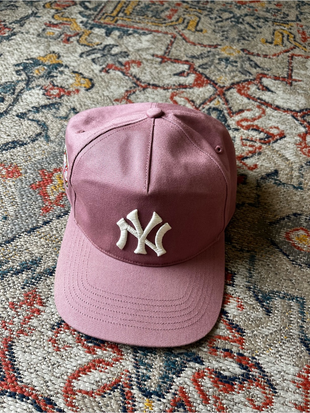 47 Women’s NY Yankees Cap — Mauve Pink with White Logo